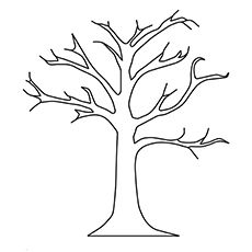 The fall tree Fall Leaves Coloring Pages, Tree Coloring, Leaf Coloring Page, Tree Outline, Picture Tree, Simple Tree, Tree Templates, Tree Coloring Page, Leaf Clipart