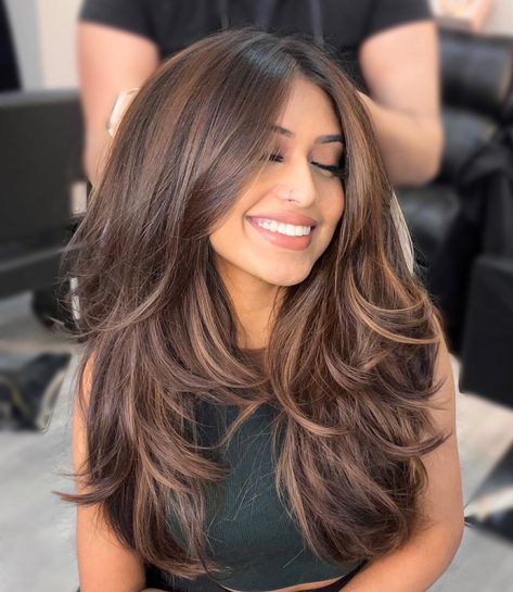 2024’s Top Layered Haircuts for Long Hair: Chic Trends & Styles Indian Hair Cuts, Layered Haircuts For Long Hair, Haircuts For Long Hair With Layers, Haircuts For Wavy Hair, Round Face Haircuts, Haircuts For Medium Hair, Long Layered Hair, Long Wavy Hair, Haircuts For Long Hair