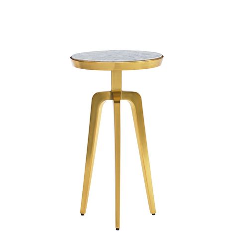 Interlude Accent Table - Lexington - Take Five |  Brass & Burl Lexington Home, Take Five, Carrara Marble, High Quality Furniture, Accent Table, Dining Room Furniture, Dining Room, Marble, Brass