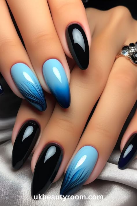 Blue is a popular color in nail art because it has many shades and looks great on all skin tones. This post lists 43 different blue nail designs that showcase the versatility of this color, from subtle pastel blues to vibrant royal blues, providing plenty of inspiration for your next manicure. Petty Revenge, Fancy Nails Designs, Blue Nail Designs, Classy Nails, Fancy Nails, Chic Nails, Dope Nails, Ombre Nails, Acrylic Nail Designs