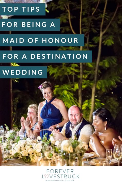 Being a Maid of Honour can be an exciting but nerve-wracking experience as there are certain expectations placed on you! For a destination wedding there are also other elements to think about! So to make it easier we are sharing our top tips for being a Maid of Honour for a tropical destination wedding, in addition to the normal maid of honour duties.  #maidofhonor #weddingplanningtips #kohtaoweddings #destinationweddingplanner Maid Of Honor Destination Wedding, Winter Wedding Destinations, Tropical Destination Wedding, Unique Destination Wedding, Destination Bride, Contemporary Bride, Rocky Mountain Wedding, Maid Of Honour, Wedding Site