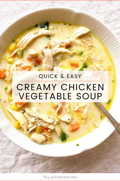 Soup With Chicken And Veggies, Chicken Soup Rotisserie Homemade, Chicken Soup Leftover Chicken, Nourishing Chicken Soup, Leftover Chicken Soup Recipes Easy, Soups Made With Chicken Breast, Chicken Soup Made With Rotisserie Chicken, Soup With Leftover Rotisserie Chicken, Chicken Soup Recipes With Rotisserie