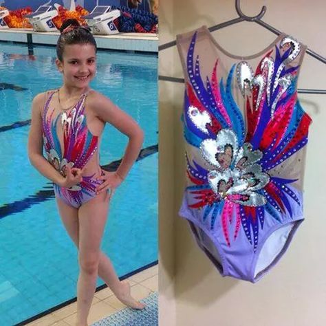 Sparkly Leotard, Artistic Swimming, Suit Inspiration, Elite Gymnastics, Gymnastics Costumes, Girls Dancewear, Gymnastics Poses, Synchronized Swimming, Competition Costumes