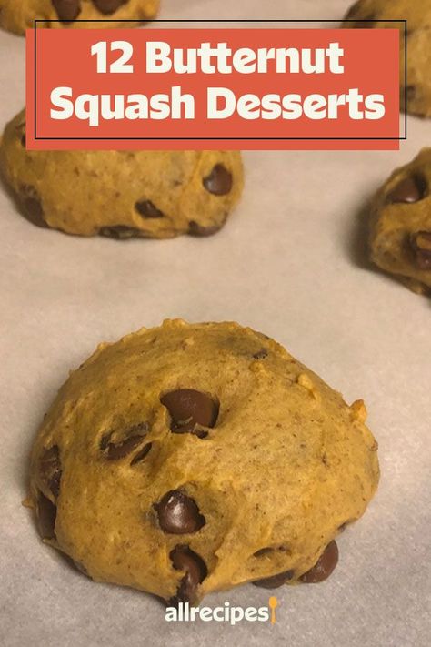 Baking With Butternut Squash, Butternut Squash Cookies Recipes, Baking With Squash, Butternut Squash Desserts, Butternut Cookies Recipe, Butternut Squash Bread Recipe, Butternut Pumpkin Recipes, Butternut Squash Puree Recipes, Butternut Squash Dessert Recipes