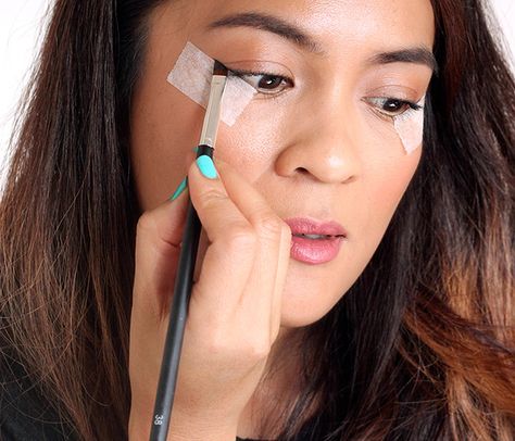 Add More Meow Right Now to Your Cat Eyeliner Looks | Gloss Daily Double Eyelid Tape, Eyelid Tape, Cat Eyeliner, Double Eyelid, Eye Lift, Eyeliner Looks, No Eyeliner Makeup, Winged Eyeliner, Career Opportunities