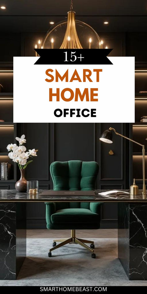 15 smart home office design inspirations for productivity & style. Discover setups that maximize space, comfort, and creativity: sleek modern desks, cozy reading nooks, tech-savvy workstations, and minimalist decor. Small Tech Office Design, Office Design Inspiration, Cozy Home Office, Office Nook, Modern Tech, Small Home Office, Cozy Reading Nook, Modern Desk, Office Inspiration