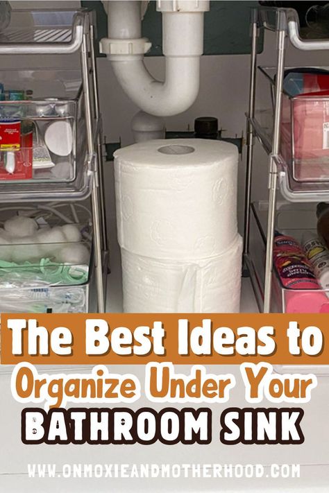 Explore easy-to-follow organizing tips for optimizing the storage space under your bathroom sink. From utilizing bins and dividers to decluttering unused items, these strategies ensure a well-organized and functional bathroom area. Implement these tips to create a clutter-free environment and streamline your daily routine. Under Bathroom Sink Organization Ideas, Under Sink Vanity Storage, Organization Under Bathroom Sink, Undersink Organization Bathroom, Organizing Under Bathroom Sink, Bathroom Storage Ideas Under Sink, Bathroom Vanity Storage Ideas, Bathroom Under Sink Organization, Under Bathroom Sink