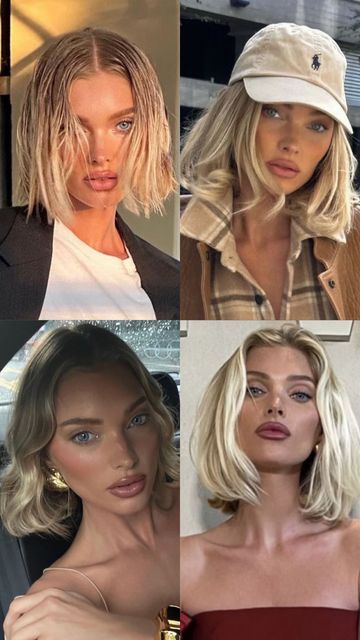 Oat Milk Blonde, Bleach Blonde Bob, Goal 2024, Bob Inspiration, Future Mood, Sivan Ayla, Blonde Hair Makeup, Beachy Hair, Blonde Short