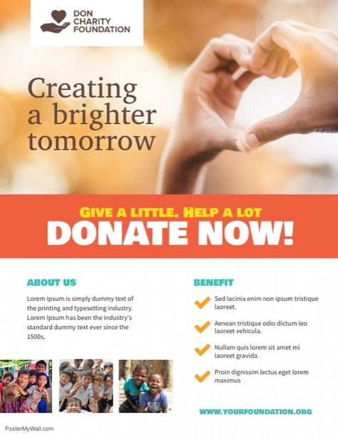 Charity Donation Fundraising Flyer Poster Template Charity Fundraising Poster, Donation Flyer Design, Donation Poster Charity, Donation Poster, Fundraising Poster, Charity Poster, Charity Foundation, Fundraiser Flyer, Fundraising Campaign