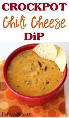 Crockpot Chili Cheese Dip Recipe! ~ from TheFrugalGirls.com ~ this delicious Slow Cooker dip couldn't be easier, and it's the perfect party-pleaser! #dips #slowcooker #recipes #thefrugalgirls Recipes With Nacho Cheese Sauce, Gameday Nachos, Crockpot Chili Cheese Dip, Nachos Appetizer, Chili Cheese Dip Crockpot, Dip Snacks, Crockpot Dips, Chili Cheese Dip Recipes, Cheese Dip Crock Pot