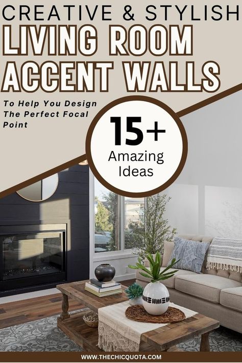 accent walls in living room Behind The Couch Accent Wall, Accent Wall Formal Living Room, Gray Living Room With Accent Wall, Farmhouse Wallpaper Accent Wall Living Room, Focus Wall Living Room, Accent Walls In Living Room Paint, Wall Features Ideas Living Room, Wall Inspiration Living Room, Decorating A Large Wall In Living Room