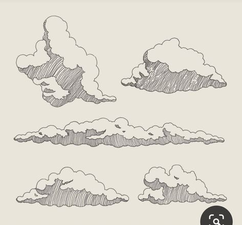 Line Drawing Ideas, Comic Cloud, Sketch Cloud, Cloud Illustration, Architecture Drawing Art, Cloud Drawing, Art Line, Building Art, Book Art Diy