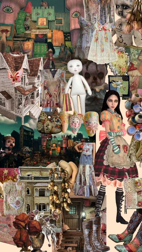 Alice Madness Returns, Alice Madness, Mood Board, Doll House