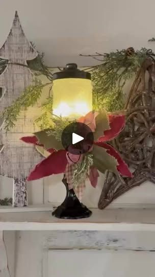 10K views · 522 reactions | ✨ DIY Christmas Lantern ✨  I created this gorgeous lantern using Dollar Tree products, and I couldn’t be happier with how it turned out! 🎄 It’s the perfect touch to complement my Christmas decor—simple, festive, and budget-friendly. 🕯️  If you’re looking for an easy craft to elevate your holiday decorations, this project is a must-try!  #DIYChristmas #HolidayDecor #ChristmasCrafts #BudgetFriendlyDecor #DollarTreeDIY #FestiveTouches #ChristmasLantern #CreativeDecor #HandmadeHoliday #CraftingJoy 🎅🎁 | Crafting By The Bay Christmas Decor Simple, Christmas Lanterns Diy, Diy Christmas Lantern, Lantern Crafts, Wooden Christmas Crafts, Christmas Lantern, Crafty Christmas, Country Christmas Decorations, Dollar Tree Christmas