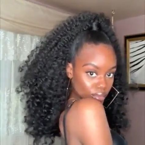 Hairstyles For Wide Faces, Wrapped Hair, Natural Hair Tutorials, 4c Hair, Natural Hair Styles Easy, Hair Ponytail Styles, Penteado Cabelo Curto, Hair Videos Tutorials, Ponytail Styles