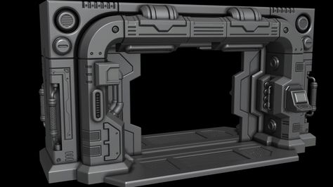 Sci Fi Window, Scifi Door, Spaceship Door, Sci Fi Floor, Scifi Environment, Virtual Production, Sci Fi Props, Lunar Surface, Polygon Modeling