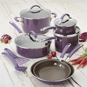 Purple Kitchen Accessories, Deco Violet, Enamel Cookware, Burnt Food, Stove Top Recipes, Purple Kitchen, Nonstick Cookware Sets, Pots And Pans Sets, I Love Purple