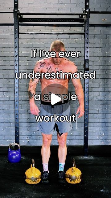 Mike Dunn | Kettlebell Workouts on Instagram: "Kettlebell Simple Workout 💪🏼  If I’ve ever underestimated a simple workout.   This is it ⬇️  Grab yourself some dual Kettlebells and get after this simple but tasty workout 🫡  Setup a timer for EMOM 20   Complete the movements for each minute-  Minute 1- 20 Deadlifts Minute 2- 15 Cleans Minute 3- 10 Push press Minute 4- 5 Half snatch  Rest the remaining of each minute  Rinse and repeat for 20 minutes  This had me absolutely toasted by the end 💦   #kettlebell #kettlebells #kettlebellworkout #kettlebelltraining #kettlebellworkouts" Kettlebell Workout For Men, Kettle Bell Workout Men, Kettlebell Program, Kettlebell Workout Routines, Kettlebell Snatch, Kettlebell Deadlift, Simple Workout, Kettlebell Workouts, Kettlebell Training