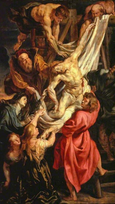 Descent From The Cross, Rubens Paintings, Courtauld Gallery, Rembrandt Paintings, Caravaggio Paintings, Istoria Artei, Baroque Painting, Paul Rubens, Rennaissance Art