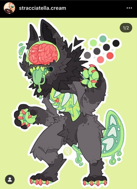 Gacha Club Clown Outfit Ideas, Unique Fursona Species, Cccats Fursuit, Zombie Fursona, Monster Design Ideas, Bug Fursona, Candy Gore Art, Unique Fursona, Fursona Ideas