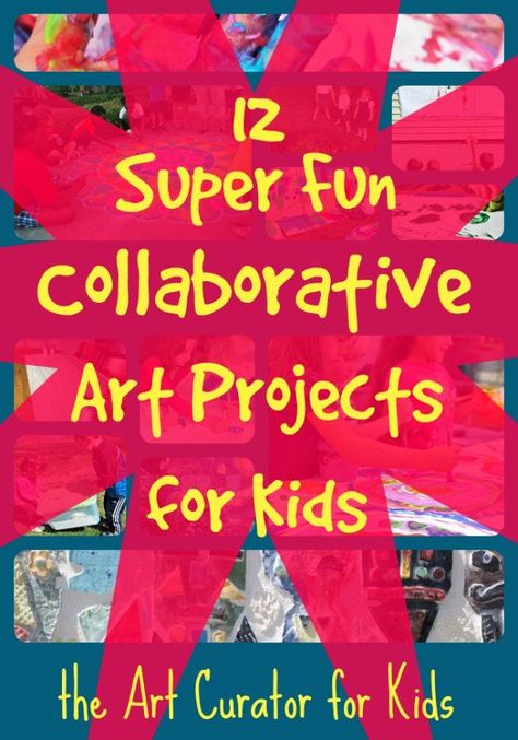 Small Group Art Projects, Collaborative Drawing Project, Handprint Collaborative Art, Group Mosaic Art Projects, Cooperative Art Projects For Preschool, Collaborative Mural Elementary, Family Art Ideas Diy Projects, Kindergarten Group Art Projects, Cooperative Art Projects