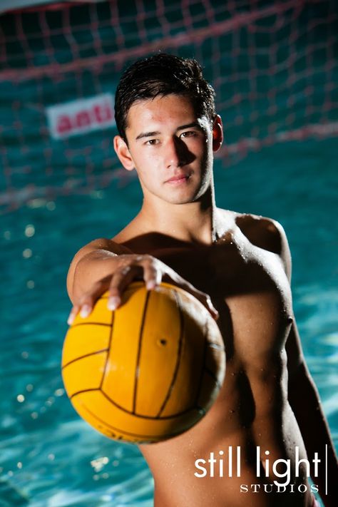 Burlingame High School Boys Water Polo Team Photo by Still Light Studios Water Polo Photoshoot, Waterpolo Senior Pictures, Water Polo Photography, Water Polo Portraits, Senior Pictures Water, Water Polo Team, Water Polo Players, Swimming Photos, Senior Night Posters