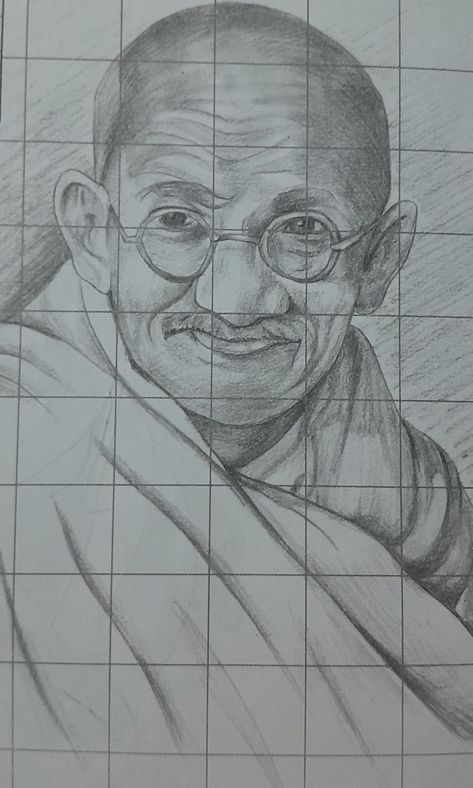 Mahatma Gandhi Pencil Sketch, Gandhi Ji Sketch, Mahatma Gandhi Sketch, Gandhi Ji Drawing, Gandhi Ji, Basic Sketching, Sketch Images, Colorful Rangoli, Pencil Sketch Images