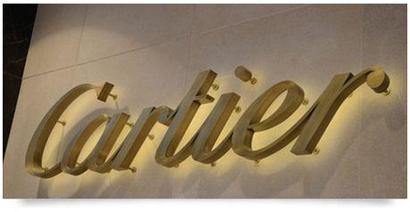 brushed brass lettering on pins with glow behind Brass Signage, Gold Signage, Tagum City, Backlit Signage, Metal Signage, Storefront Signs, Retail Signage, Shop Signage, Wall Signage