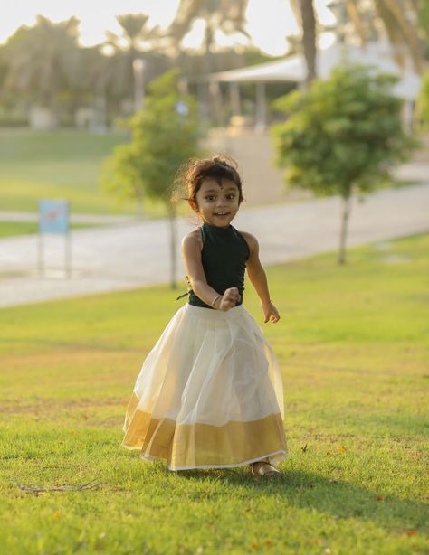 Onam Outfits | Kids | Kerala Onam Kids Outfits, Onam Dress, Pattu Pavada, Onam Outfits, Child Dress, Dress Models