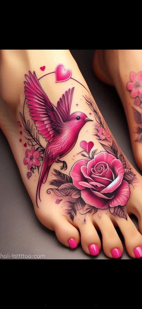 Pixie Tattoos For Women, Blue Rose Tattoos For Women, Foot Tattoos For Women Unique, Girly Hand Tattoos, Tattoos For Women On Thigh, Pixie Tattoo, Seal Tattoo, Rose Tattoo Thigh, Feminine Skull Tattoos