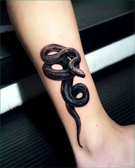 A Snake Tattoo, Black Snake Tattoo, Snake Tattoo Meaning, Cover Up Tattoos For Men, Honey Bee Tattoo, Japanese Snake Tattoo, Foot Tattoos For Women, Snake Tattoo Design, Tattoo Cover Up