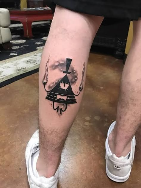 Cypher Tattoo, Bill Cipher Tattoo, Bill Clave, Tattoo Bills, Bill Cypher, Rick And Morty Tattoo, Autumn Tattoo, One Piece Tattoos, Amazing Tattoos