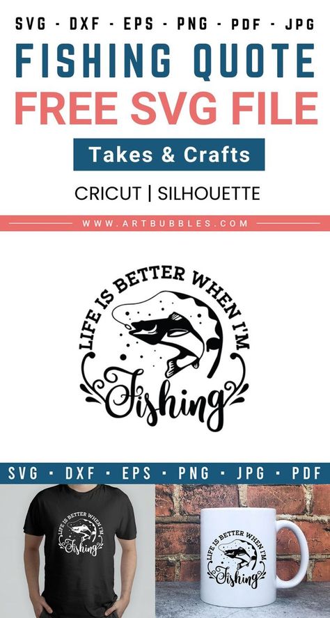 This SVG File is a freebie for crafters with their cutting machines like Cricut & Silhouette etc. You can download this design for free. The design is perfect for fishing lovers and can be used for various purposes like on t-shirts, mugs, cards, decals, or anything else. File types: SVG, DXF, PNG, EPS, JPG & PDF. #fishingfreesvg #svg #cricut #fishingquotefreesvg #fishingshirt #fishingtshirt #fishingmug #freefishingsvgfiles #freefishingsvgfilesforcricut #fishingtshirtdesign #fishingsayingsvgfree Happy Birthday Fishing, Fish Svg, Catfish Fishing, Fish Silhouette, Fish Clipart, Fishing Decals, Flying Eagle, Fishing Birthday, Fishing Svg