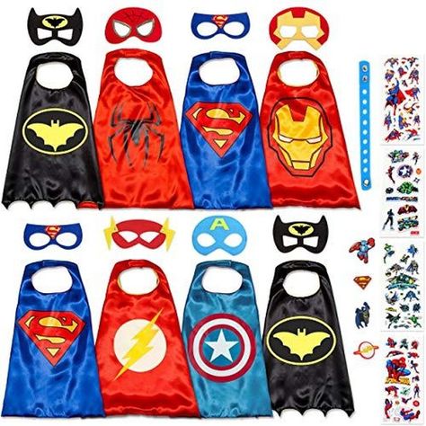 10 Best Superhero Capes for Kids - Best Deals for Kids https://buff.ly/2Otpepg Toddler Boy Superhero Costume, Halloween Toddler Boy, Superhero Capes For Kids, Superhero Costumes For Boys, Kids Spiderman Costume, Superhero Costumes Kids, Marvel Birthday Party, Superman Birthday, Halloween Infantil