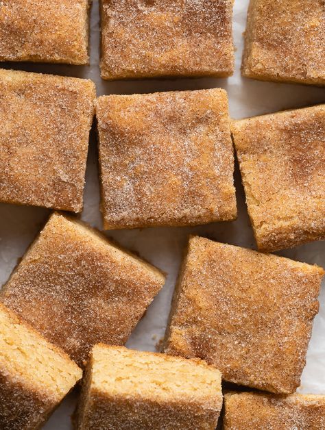 Snickerdoodle Bars - Browned Butter Blondie Snickerdoodle Bars Recipe, Gooey Butter Bars, Snickerdoodle Blondies, Snickerdoodle Bars, Yummy Fall Recipes, Gooey Butter Cake, Butter Bars, Gluten Free Flour Blend, Browned Butter