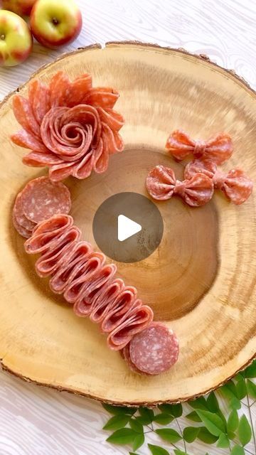 How To Arrange A Cheese And Cracker Tray, Coldcut Platter Ideas, Goat Cheese On Charcuterie Board, How To Make A Meat And Cheese Tray, Meat On Charcuterie Board, How To Display Salami On Charcuterie, Meat River Charcuterie, Savoury Food Platters, All Meat Charcuterie Board