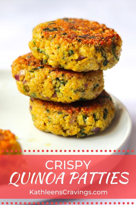 Spinach Quinoa Patties, Italian Quinoa Protein Patties, Crispy Quinoa Patties, Quinoa Patties Recipes, Meals With Quinoa, Veggy Burger, Vegan Quinoa Chili, Lentil Casserole, Quinoa Patties