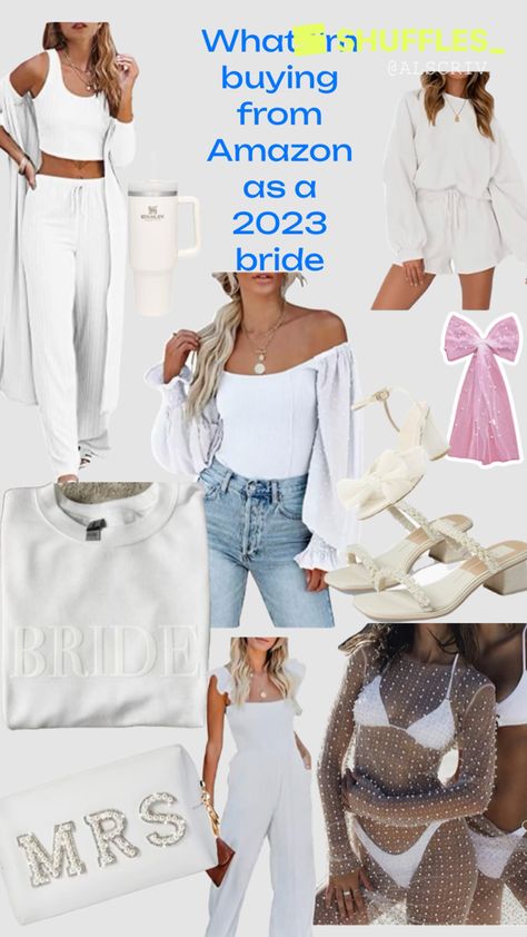 #fashion #bridetobe #bridalmakeup #bridalwear #bachelorette Bride Bachelorette Outfit, 2023 Bride, Bride Outfits, Bride Bachelorette, Bride Clothes, Bridal Wear, Bridal Makeup, Outfit Inspo, Bridal Make Up