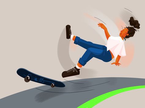 Surely falling hurts. But how can we rise if we never fall ? Skateboarding is a sport which reminds of the importance of risking, getting hurt yet pushing my limits. I used photoshop for this illustration art work. Falling Off Skateboard Drawing, Fall Skateboarding, Kids Falling, College Work, Mom Kid, Falling Down, Skateboarding, Art Works, How Can