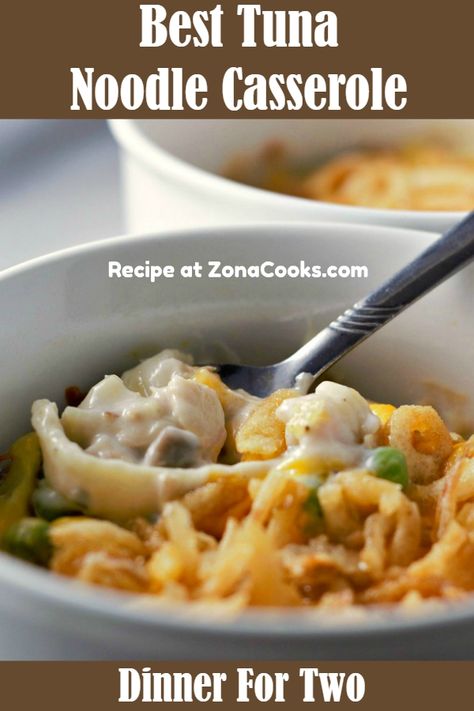 Tuna Noodle Casserole For One, Tuna Noodle Casserole Small Batch, Tuna Noodle Casserole Easy For Two, Small Batch Main Dishes, Tuna Casserole For One, Tuna Noodle Casserole For 2, Tuna Casserole For 2, Small Batch Tuna Noodle Casserole, Tuna Noodle Casserole For Two