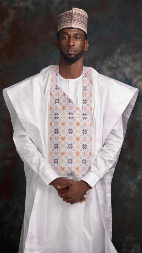 Arewa Hausa Fashion For Men, Babban Riga Design, Hausa Men Styles, Babbar Riga, Babban Riga, Big Gown, Fashion Style For Men, Agbada Design, Hair References