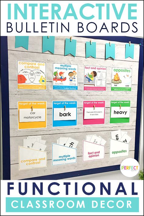 In a small space, it's important for me to get creative with my design. I wanted all of my bulletin boards to be interactive and have a specific purpose that would allow me to target multiple learning objectives. I wanted to provide my students with a variety of visuals to support their learning during therapy sessions. #interactivebulletinboard #speechtherapydecor #speechroom #language #articulation Ell Bulletin Board Ideas, Speech Therapy Bulletin Boards, Speech Classroom Decor, Speech Bulletin Boards, Speech Therapy Organization, Speech Classroom, Interactive Bulletin Boards, Slp Materials, Speech Teacher