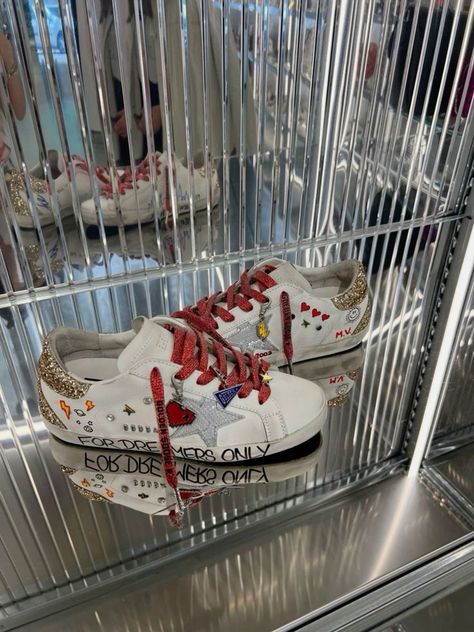 Customized Golden Goose, Custom Golden Goose, Diy Sneakers, Super Rich Kids, Cute Animal Drawings Kawaii, Golden Goose Sneakers, Golden Goose Shoes, Girly Accessories, Rich Kids