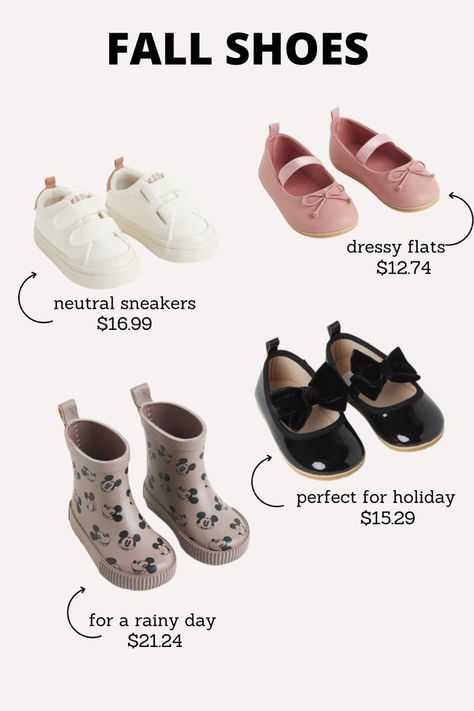 Toddler Girl School Outfits, Shoes For Baby Girl, Mia Outfits, Toddler Fits, Toddler Girl Fall, Preschool Girl, Dressy Flats, Flats Outfit, Girls Flats