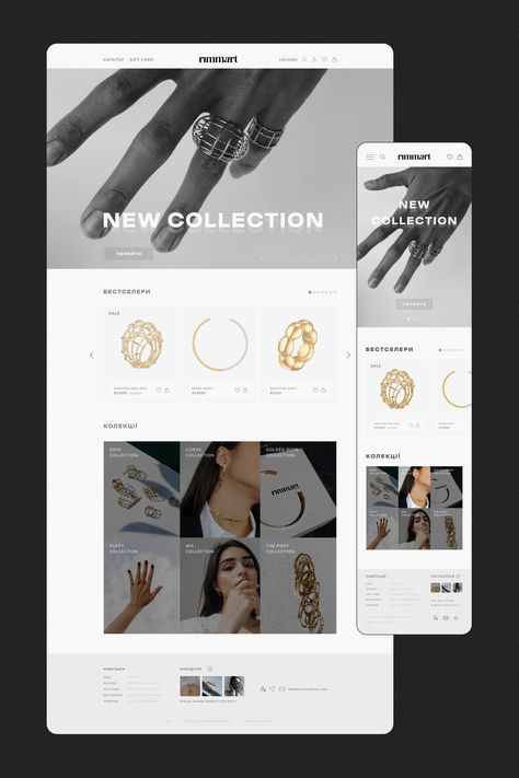 Ecommerce Design Inspiration, Minimalist Technology, Store Website Design, Dark Element, Elephant Accessories, Jewelry Banner, Jewelry Website Design, Jewellery Website, Ui Design Principles