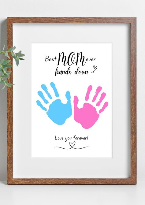 Create lasting memories with our 'Best Mom Ever' Handprint Footprint Art! A heartwarming 1st birthday gift and thoughtful DIY craft for Mother's Day. Capture the essence of your little one's prints in a memorable keepsake card – the perfect gift for Mom that she'll treasure forever. 💖👣 #BestMomEver #HandprintFootprintArt #DIYGift #MothersDayCraft How To Make Magic, Diy Mother's Day Crafts, Keepsake Crafts, Diy Gift Card, Footprint Art, 1st Birthday Gifts, Diy Crafts For Gifts, Perfect Gift For Mom, Memorial Keepsakes