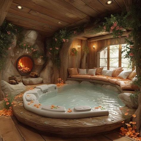 Casa Hobbit, Indoor Pool Design, Cabin Rustic, Fantasy House, Dream House Rooms, Japanese Architecture, Dream Room Inspiration, Dream House Interior, Design Your Dream House