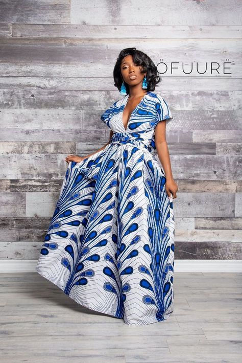 Kitenge Dress, Tied Dress, Middle Eastern Fashion, Stylish Jumpsuit, Afrikaanse Mode, Gaun Fashion, Infinity Dress, Evening Dress Fashion, Ankara Dress