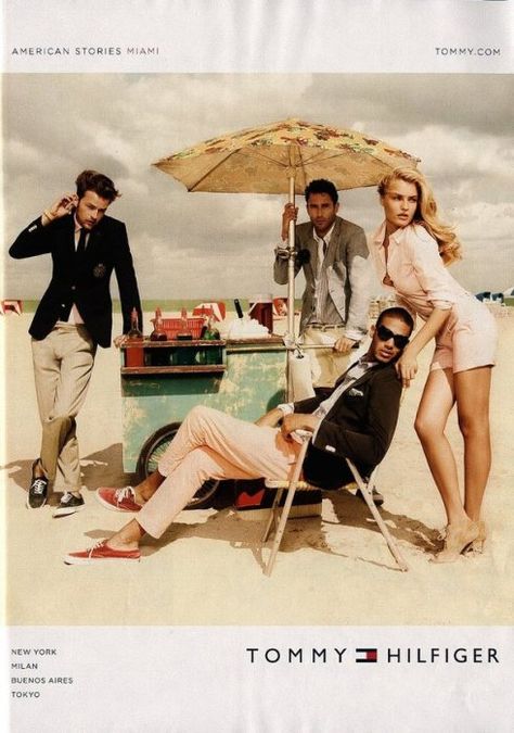 Love these ads! Tommy Hilfiger Campaign, Jamie Strachan, Noah Mills, Tommy Hilfiger Fashion, Marlon Teixeira, Preppy Beach, 2 Broke Girls, Ellen Von Unwerth, Beard Lover