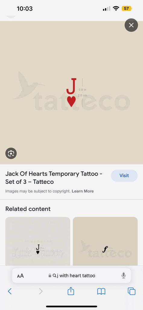 Jack Of Hearts Tattoo, Tattoo With Heart, Jack Tattoo, Hearts Tattoo, Heart Temporary Tattoos, Jack Of Hearts, Heart Tattoo, Temporary Tattoo, Character Inspiration